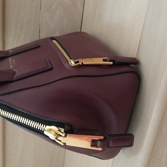 Marc Jacobs Textured Mini Incognito Leather Tote and Crossbody Bag in Aubergine - Picture 7 of 12